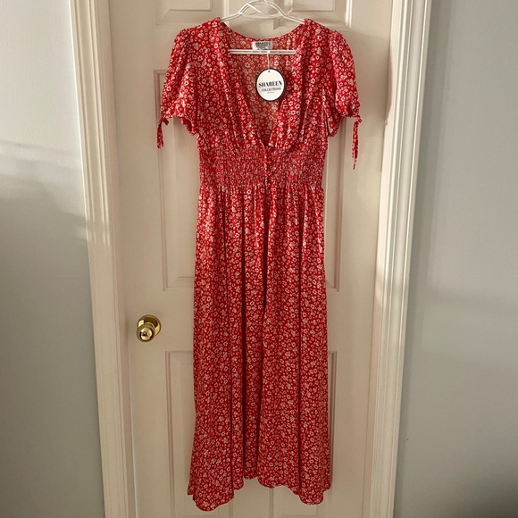 Red floral dress from Australia - Picture 2 of 5